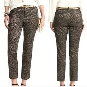 Banana Republic Leopard Print Camden Ankle Pants